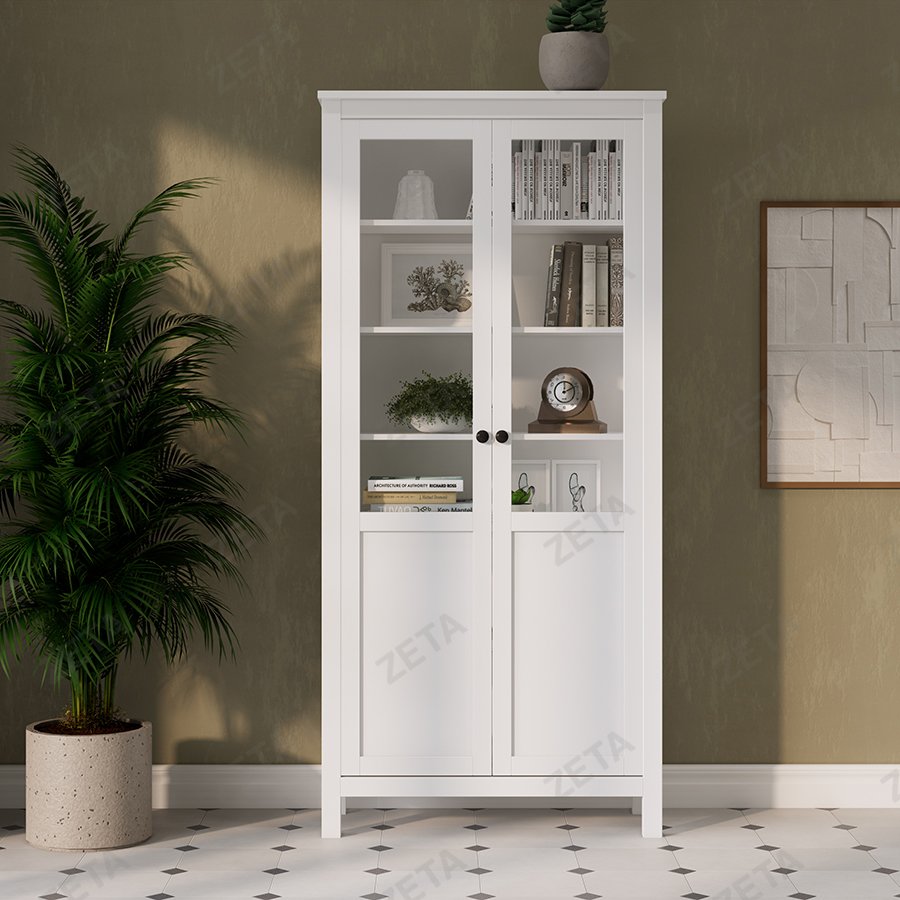 Шкаф с дверями "Кымор" (900*1980*370 мм.) №5030710303 (белый) (Лузалес-РФ)