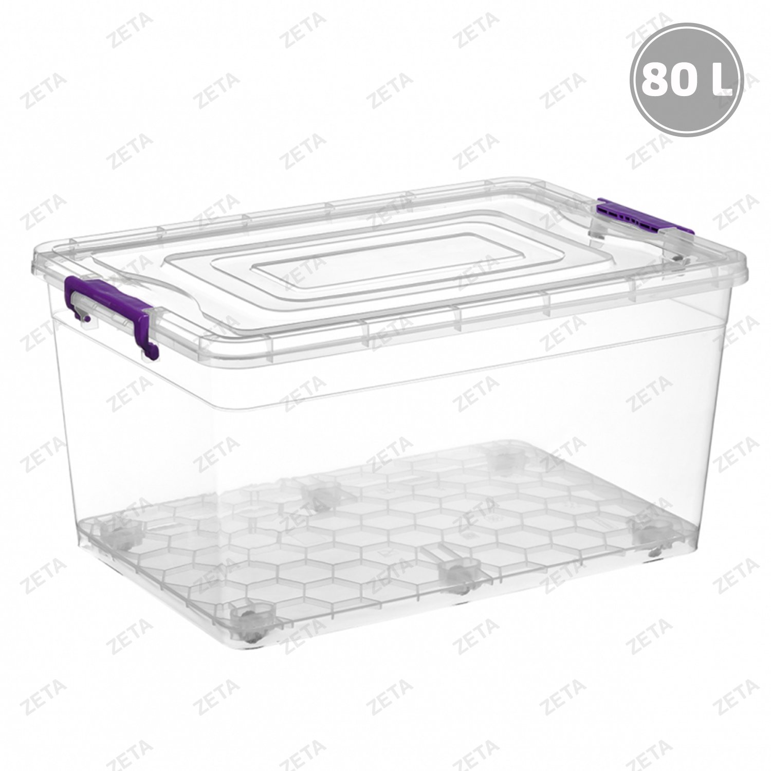 Контейнер с крышкой на колесах 80 л. №1142 11