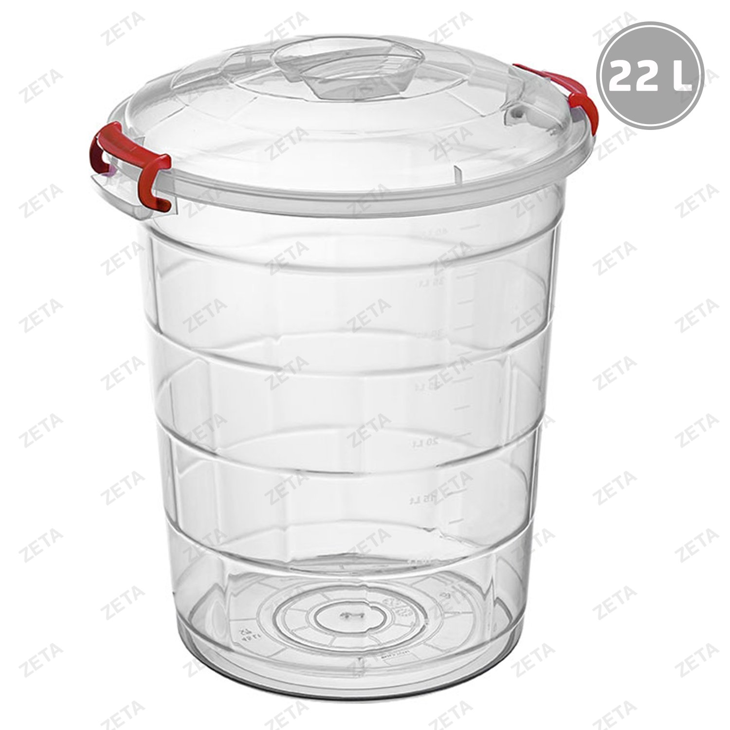 Ведро с крышкой 22 л. №1112 71