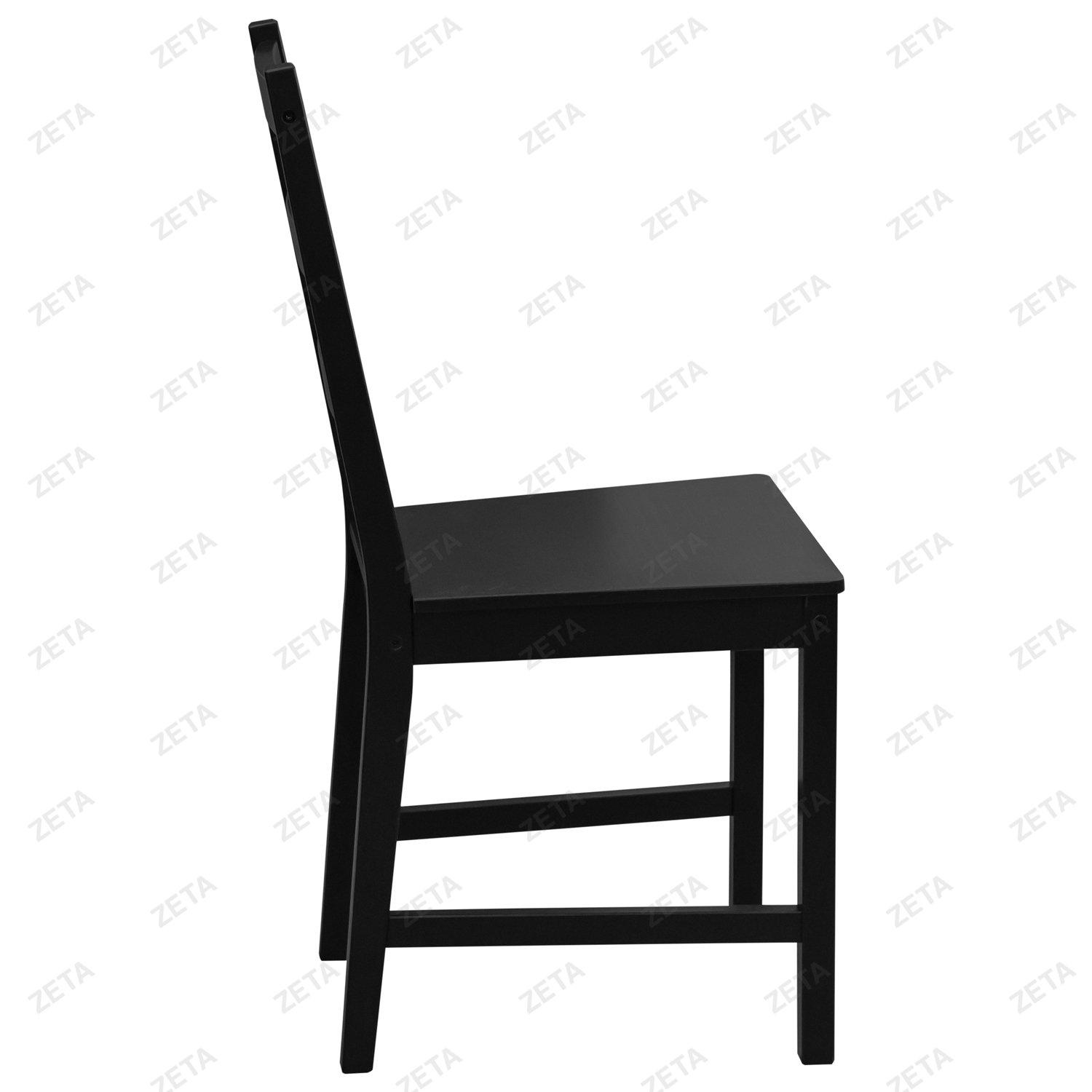 Столовый комплект от производителей IKEA: стол + 4 стула "Ladder Back" (чёрный) (ВИ)