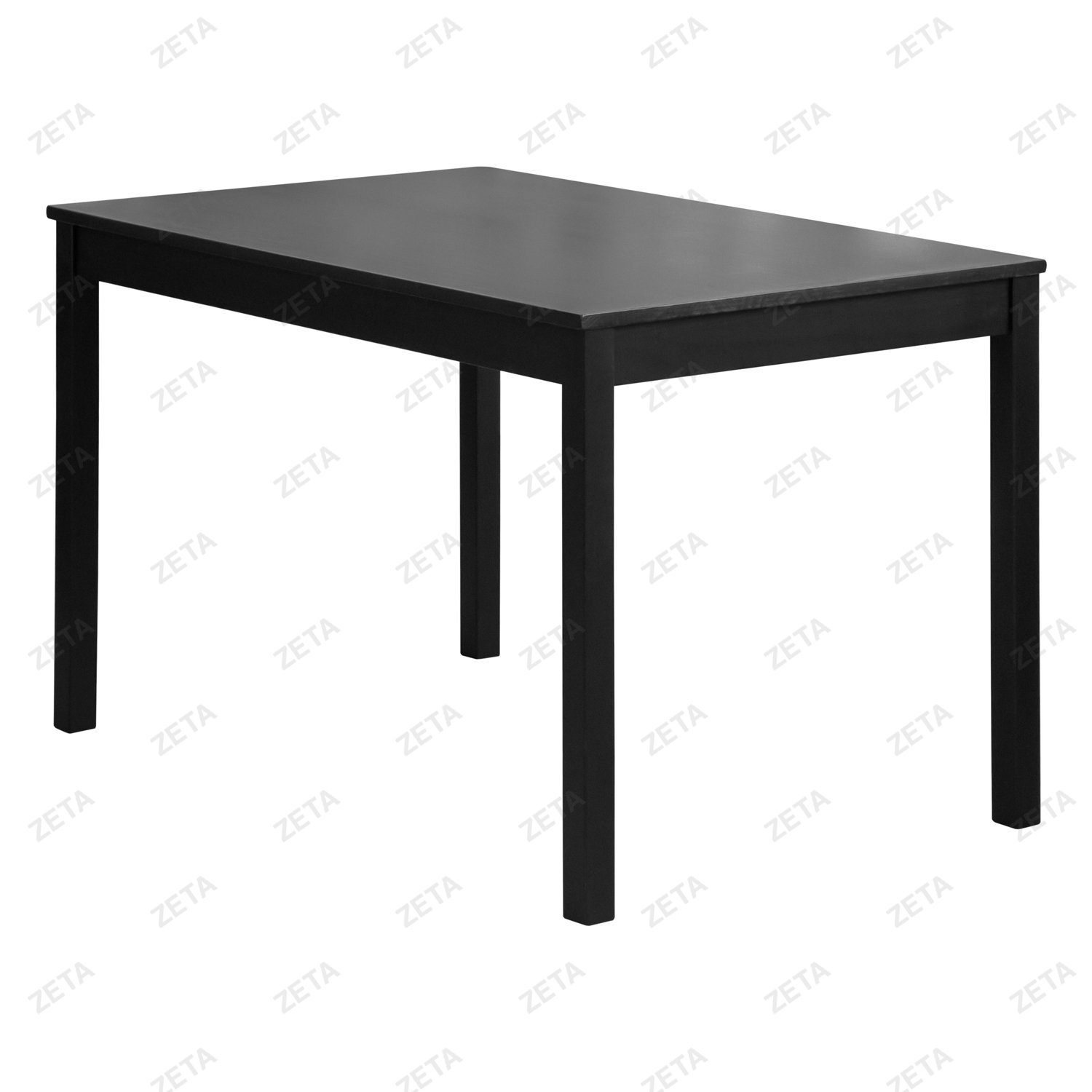 Столовый комплект от производителей IKEA: стол + 4 стула "Ladder Back" (чёрный) (ВИ)